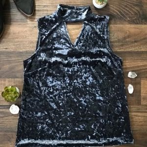 Jones New York Velvet Choker Top